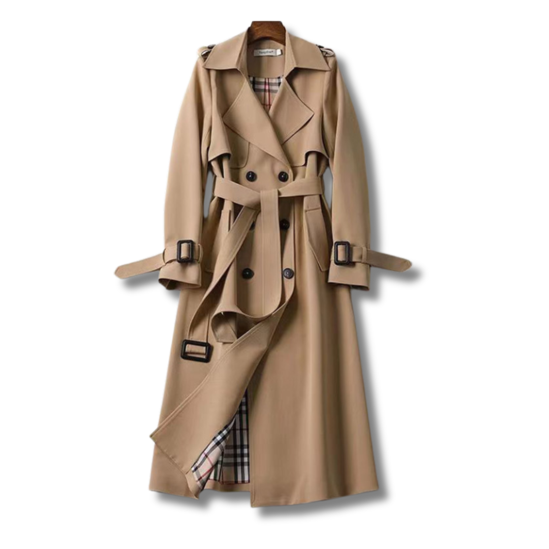 Everleigh | Casual Elegante Lange Mouw Trench Coat