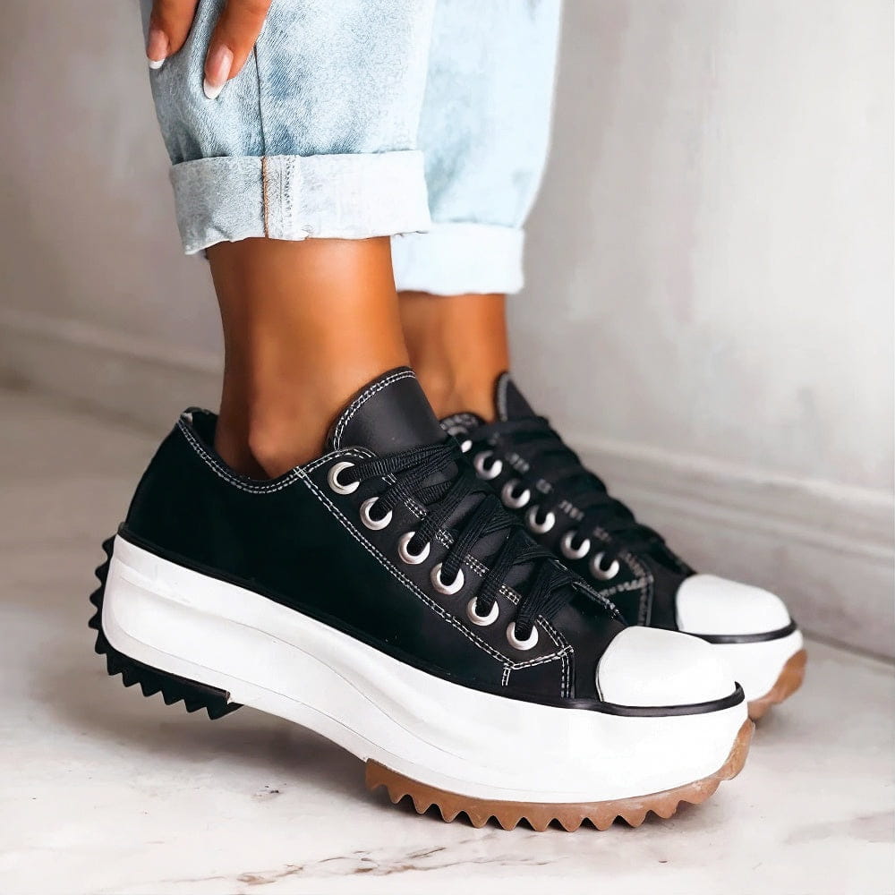 Lederen Plateau Sneakers