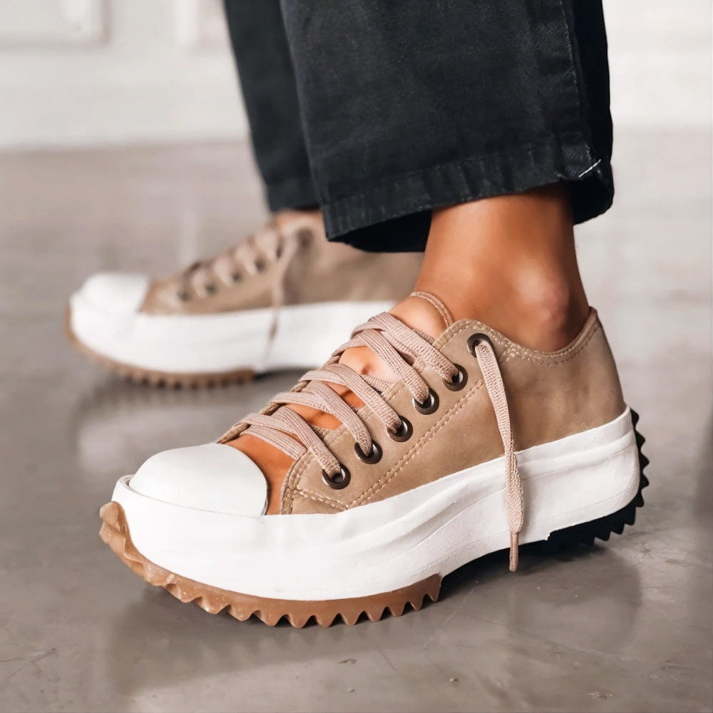 Lederen Plateau Sneakers