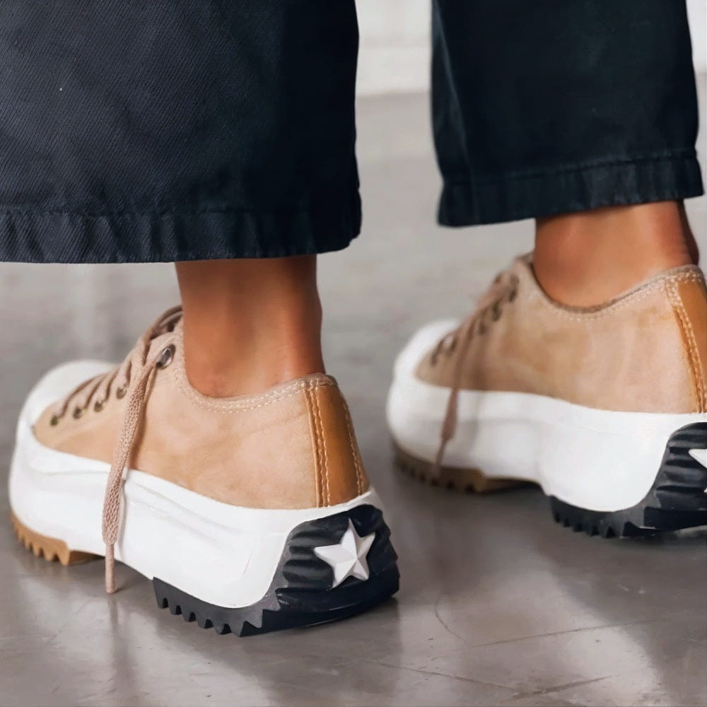 Lederen Plateau Sneakers