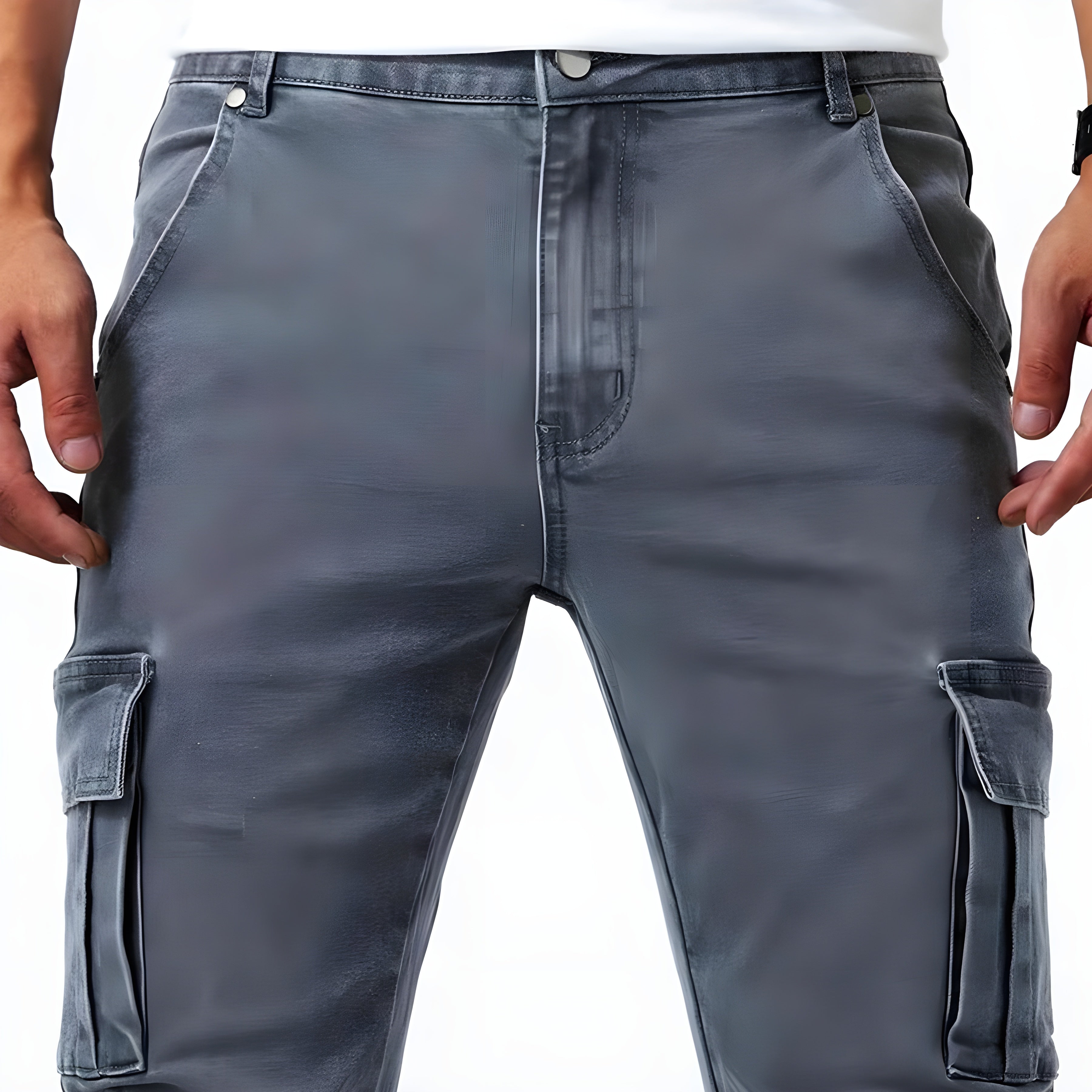 Maxim™ - Elastische Denim Cargo Broeken