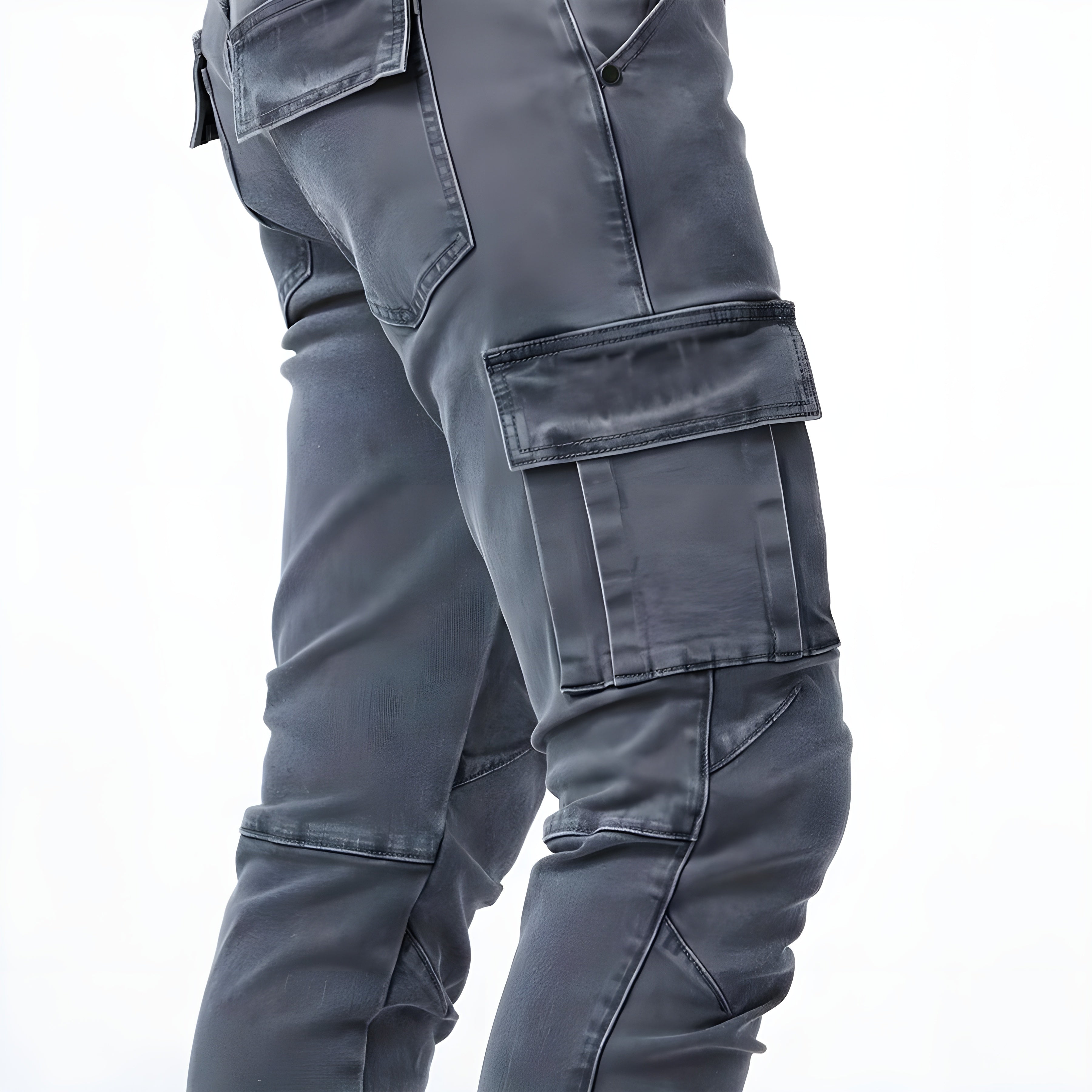 Maxim™ - Elastische Denim Cargo Broeken