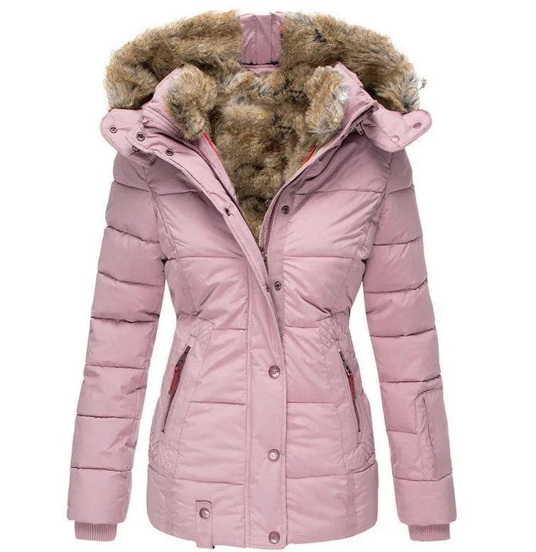 Aisa™ - Warme winterjas met bontvoering