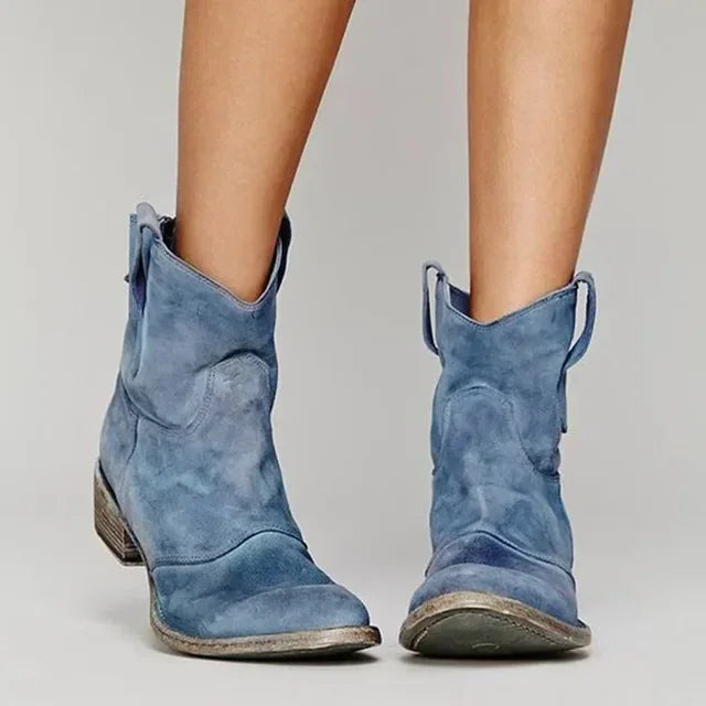 Jane™ - Vintage cowboy enkellaarsjes voor dames