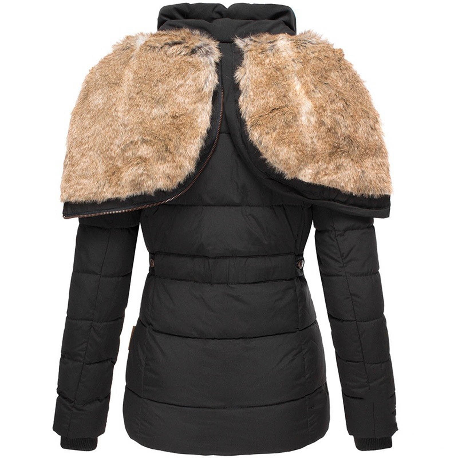 Aisa™ - Warme winterjas met bontvoering