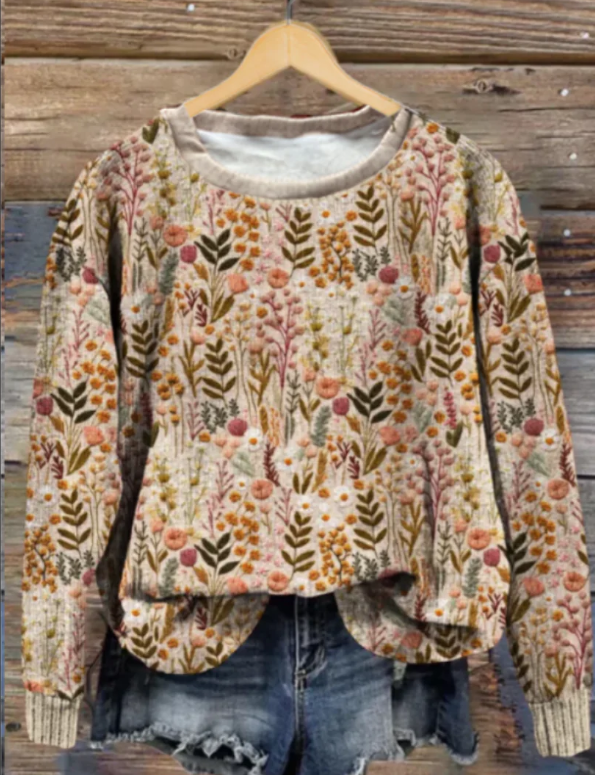 Nova™ | Comfortabele trui met bloemenprint