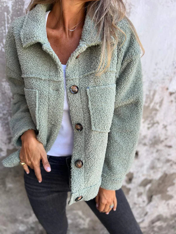 Dion™ | Kort jasje met revers in wol