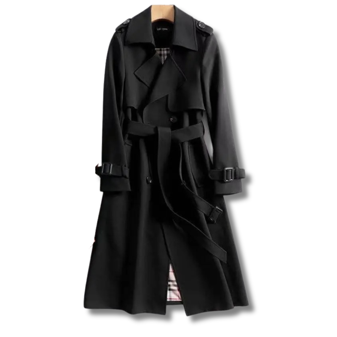 Everleigh | Casual Elegante Lange Mouw Trench Coat