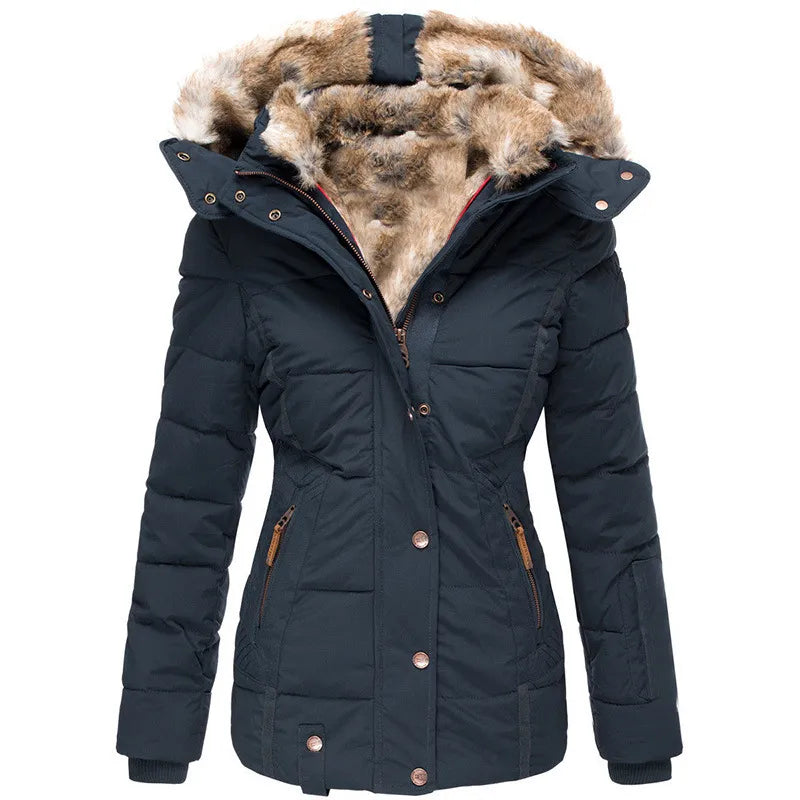 Aisa™ - Warme winterjas met bontvoering