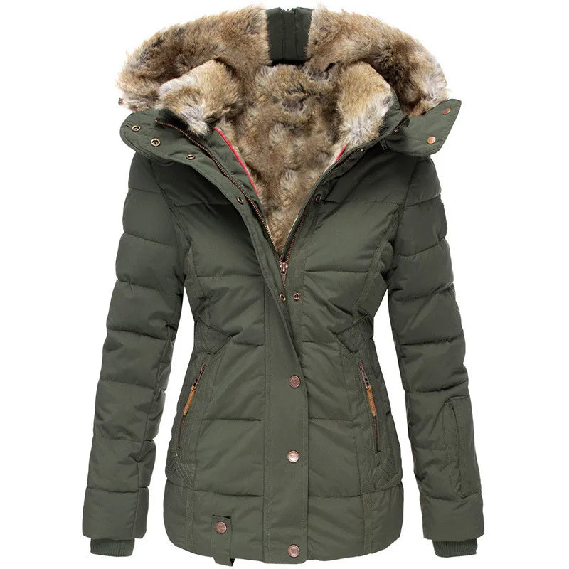 Aisa™ - Warme winterjas met bontvoering