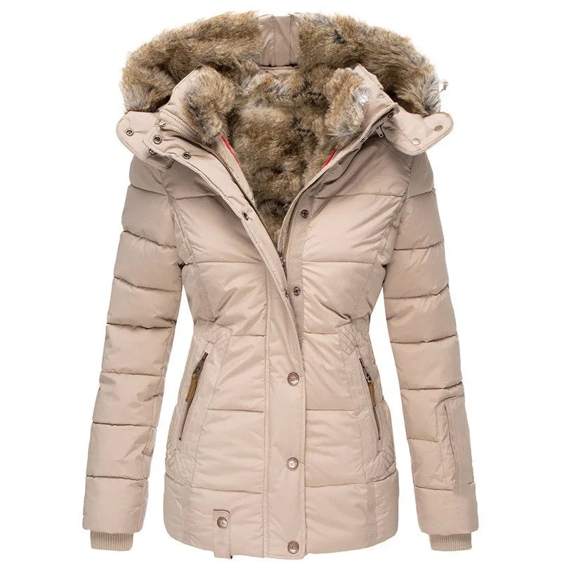 Aisa™ - Warme winterjas met bontvoering