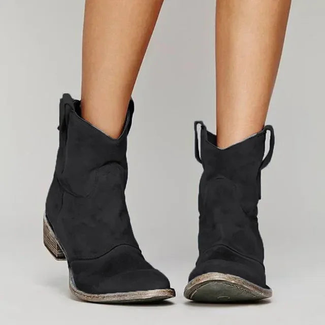 Jane™ - Vintage cowboy enkellaarsjes voor dames