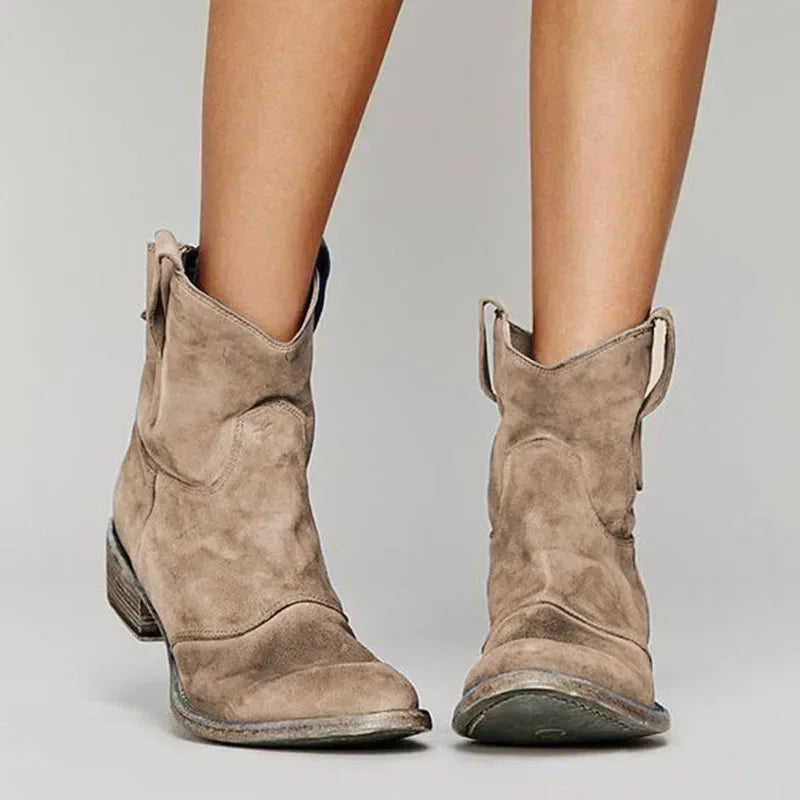 Jane™ - Vintage cowboy enkellaarsjes voor dames