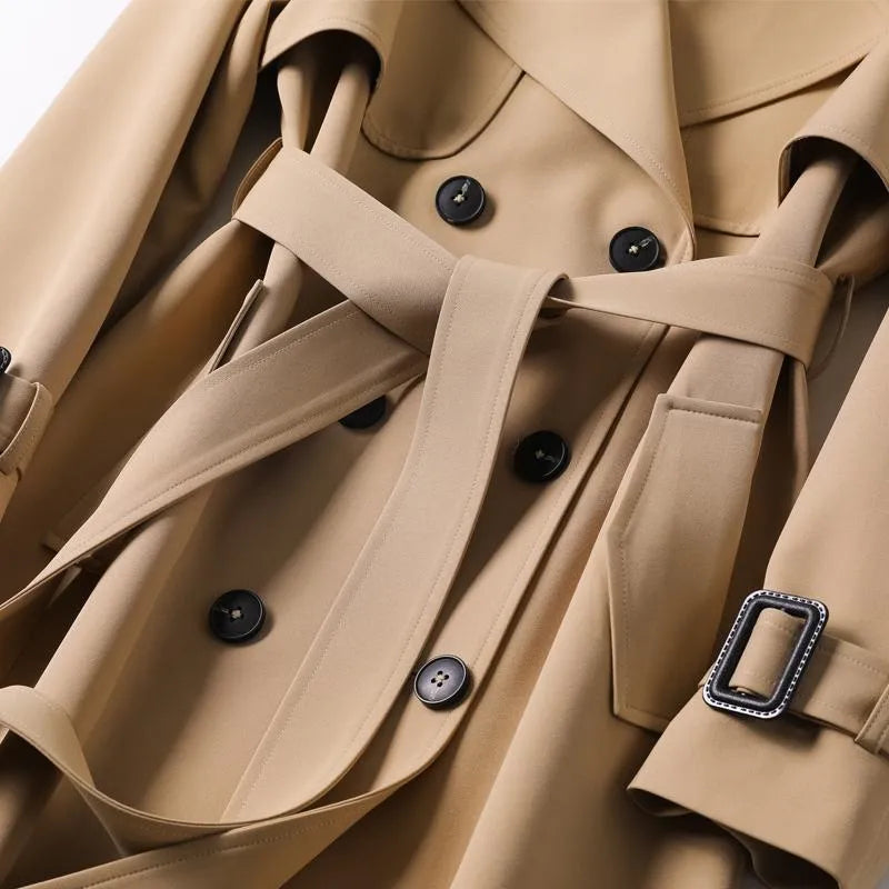 Everleigh | Casual Elegante Lange Mouw Trench Coat
