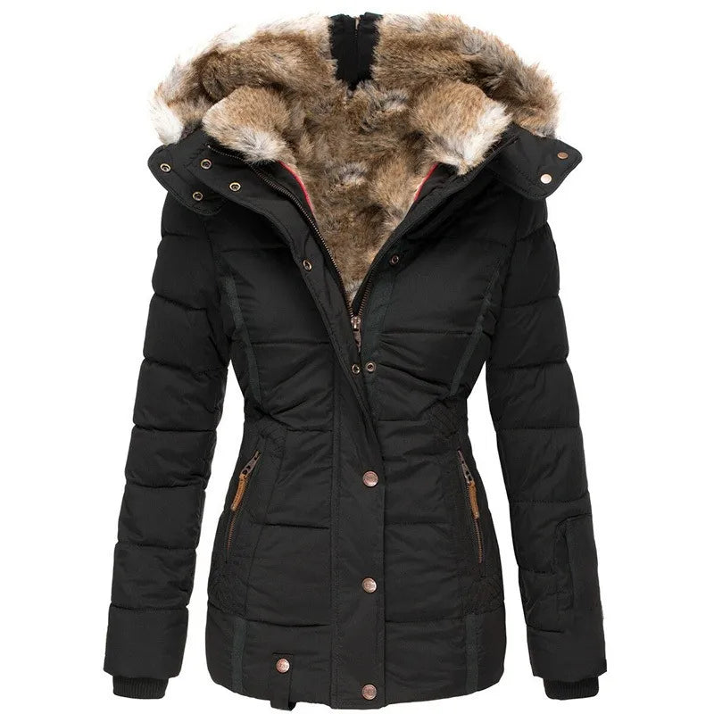 Aisa™ - Warme winterjas met bontvoering